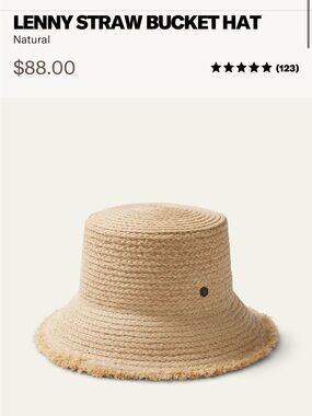 Women’s Straw Bucket Hat